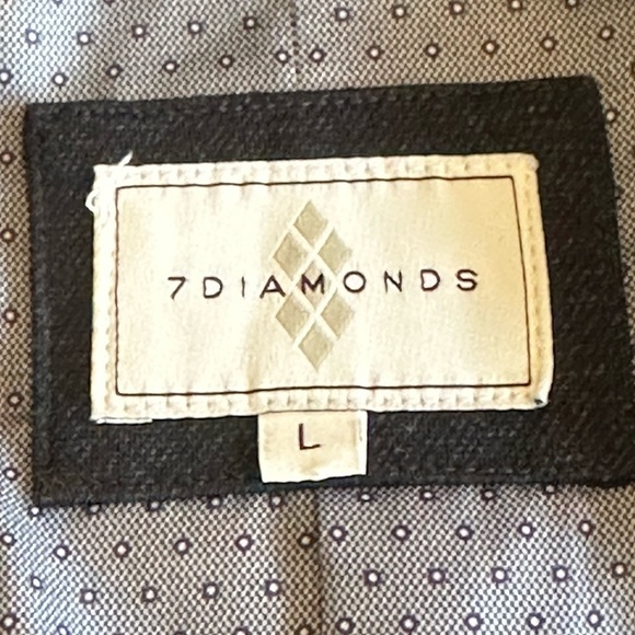 7Diamonds | Dark Blue “Bandon” Stretch Slim Fit Blazer, Size L - Picture 5 of 9